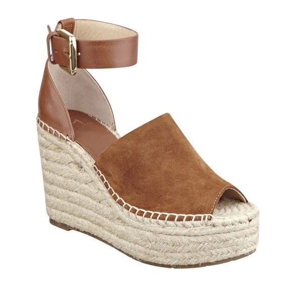 NEW! MARC FISHER ADALYN ESPADRILLE WEDGE SANDAL - SIZE 9.5 - Picture 1 of 6